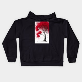 Scarlet Fall Tree Kids Hoodie